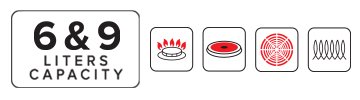 Stainless Steel Pressure Cooker Set-icons